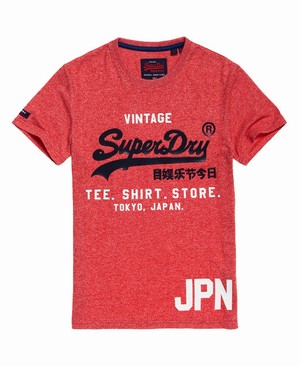 Superdry Ing Shop Duo Férfi Pólók Piros | KMJNI4509